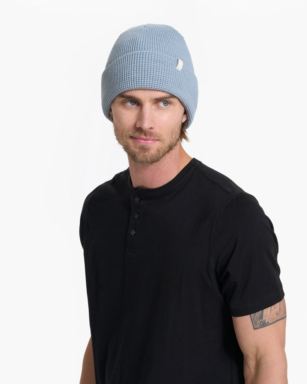 Alpine Waffle Beanie | Light Cloud