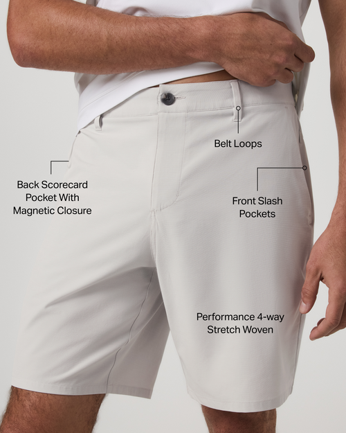 Aim Short 8 | Salt Linen Texture