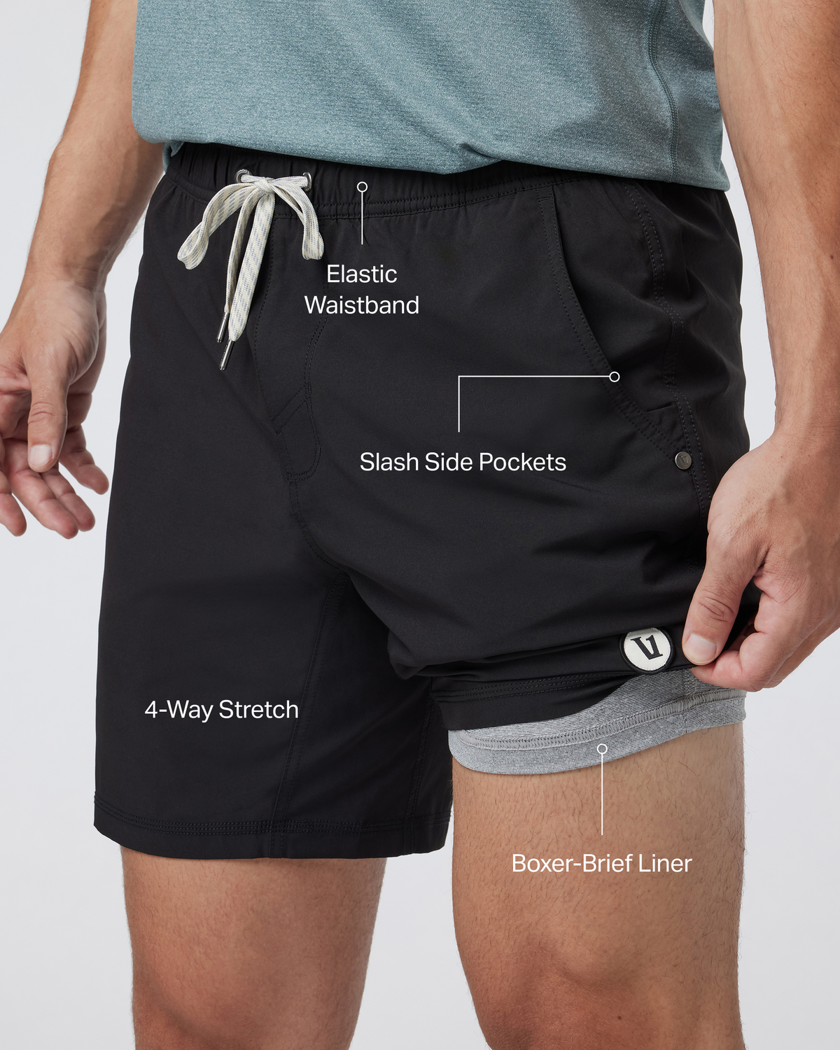 Kore Short Lined 7 | Black