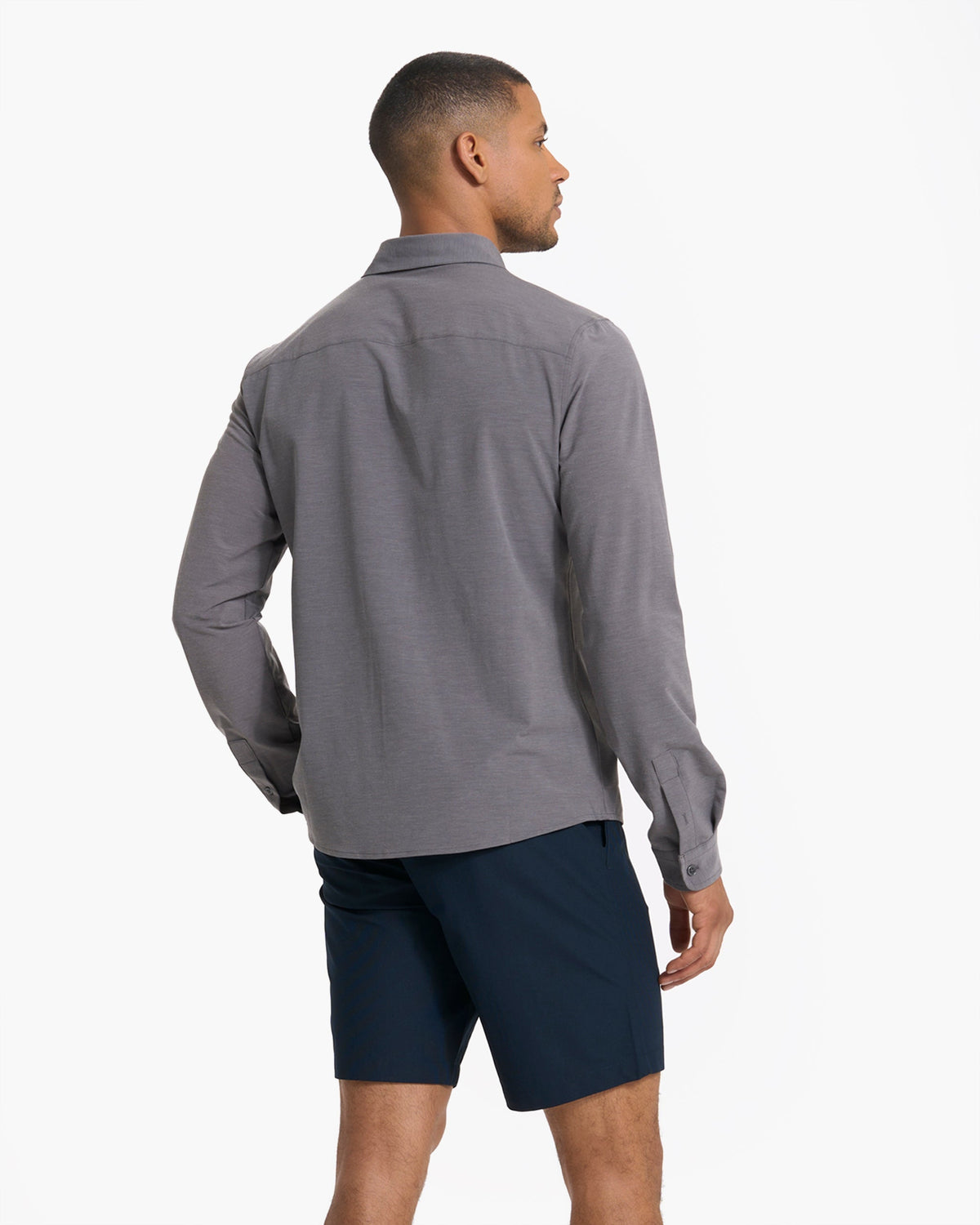 Long Sleeve Bridge Button Down | Vintage Charcoal
