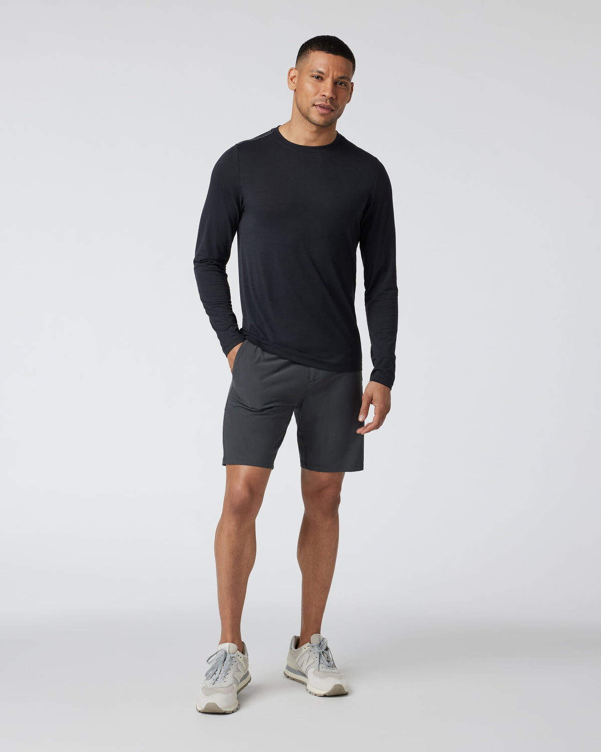 Long Sleeve Current Tech Tee | Black