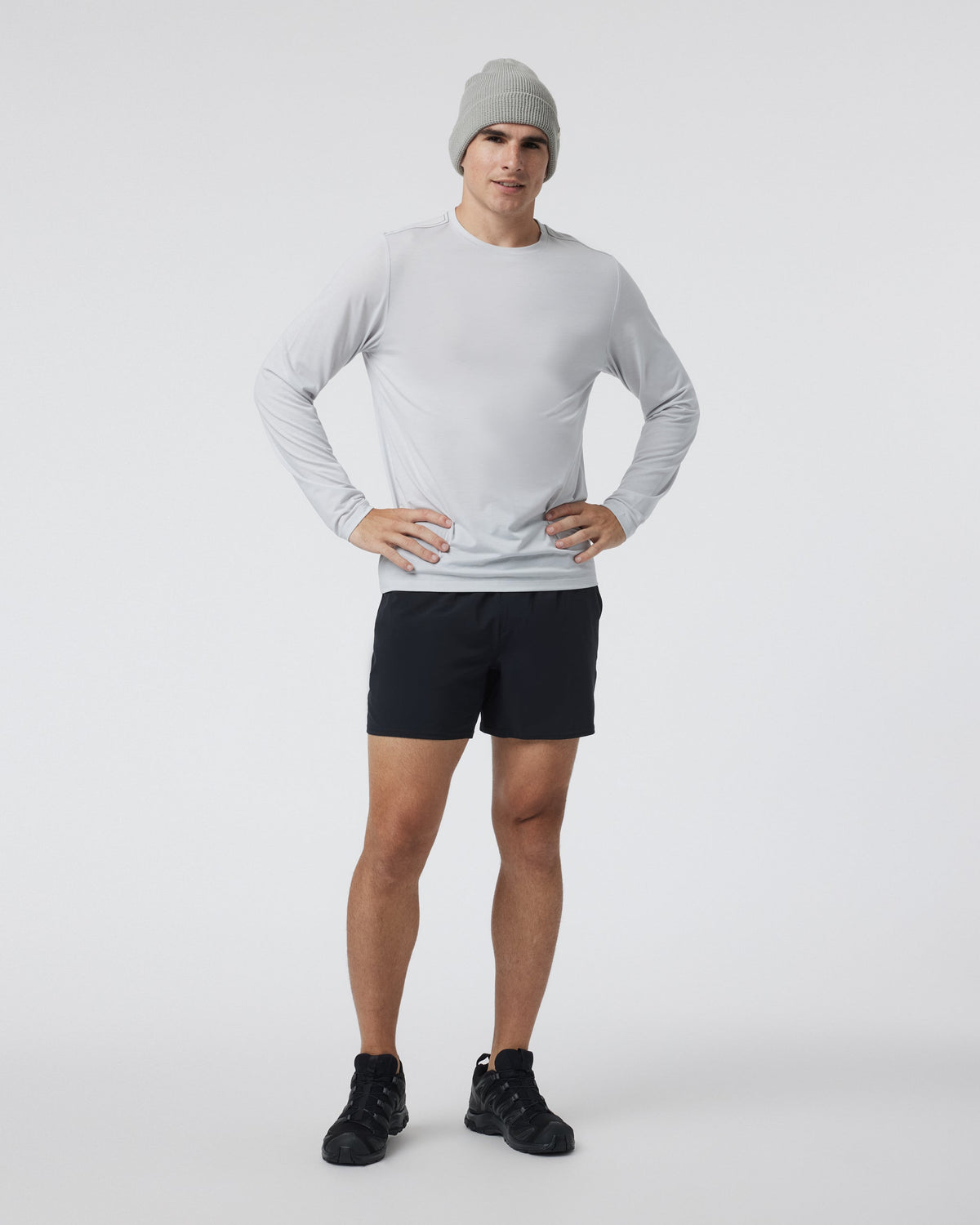 Long Sleeve Current Tech Tee | Frost Grey