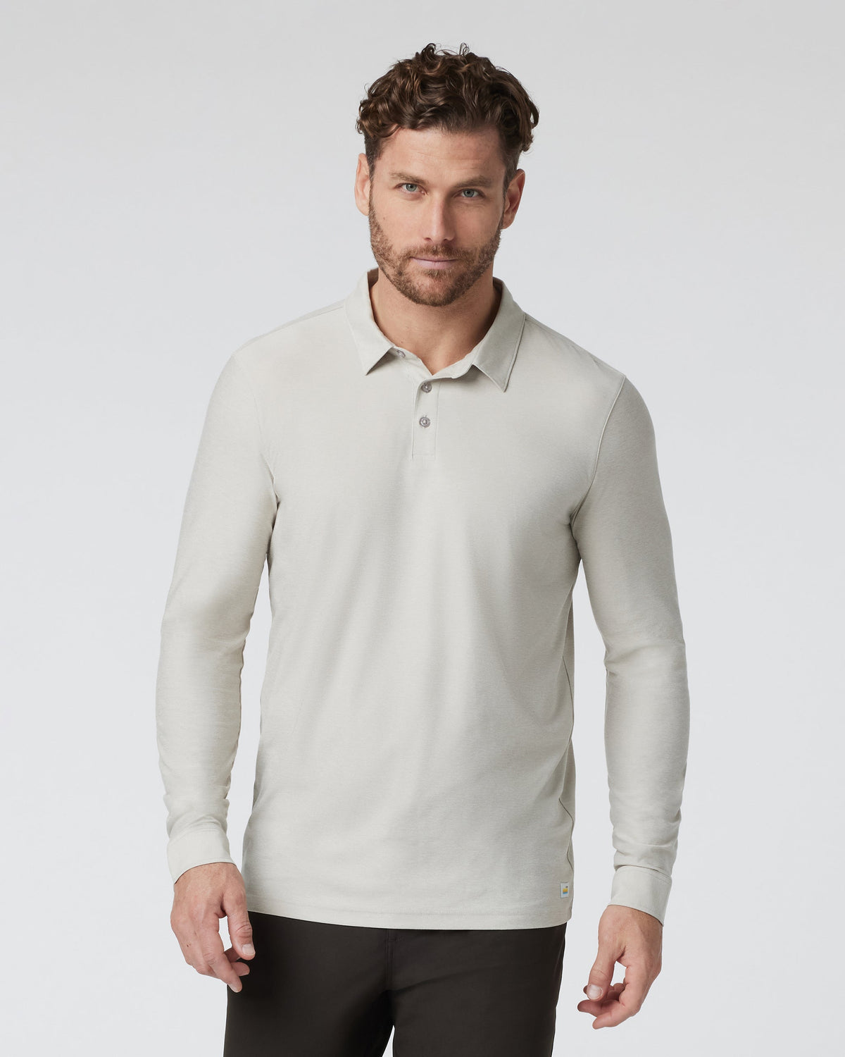 Long Sleeve Strato Tech Polo | Salt Heather
