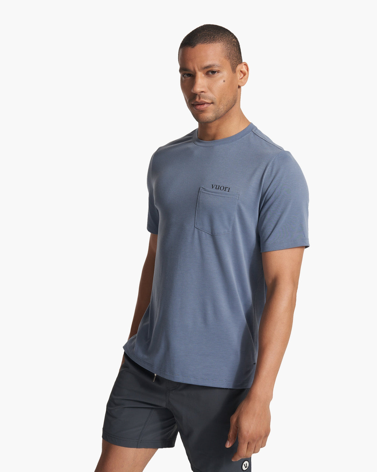 Current Pocket Tee | Azure