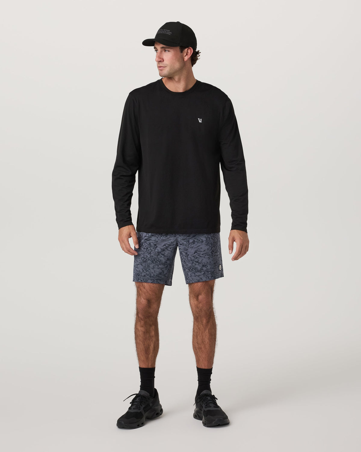 Long Sleeve Clearview Seamless Tee | Black