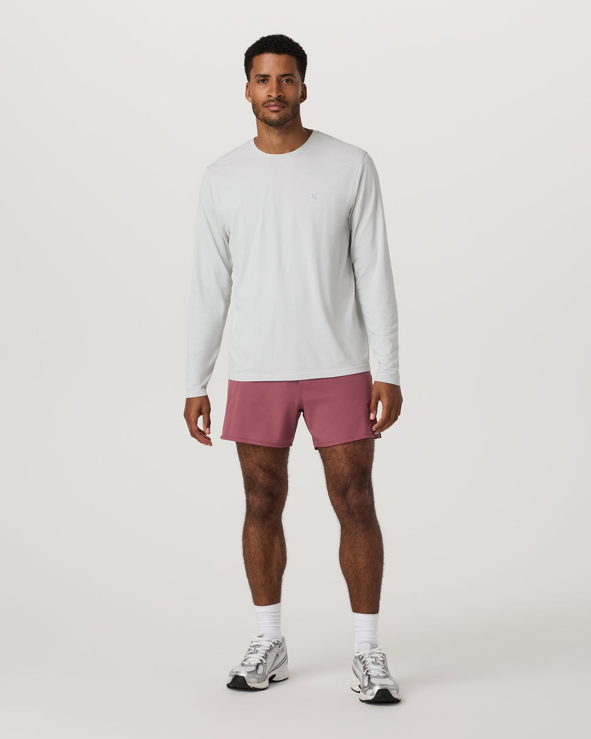 Long Sleeve Clearview Seamless Tee | Frost Grey