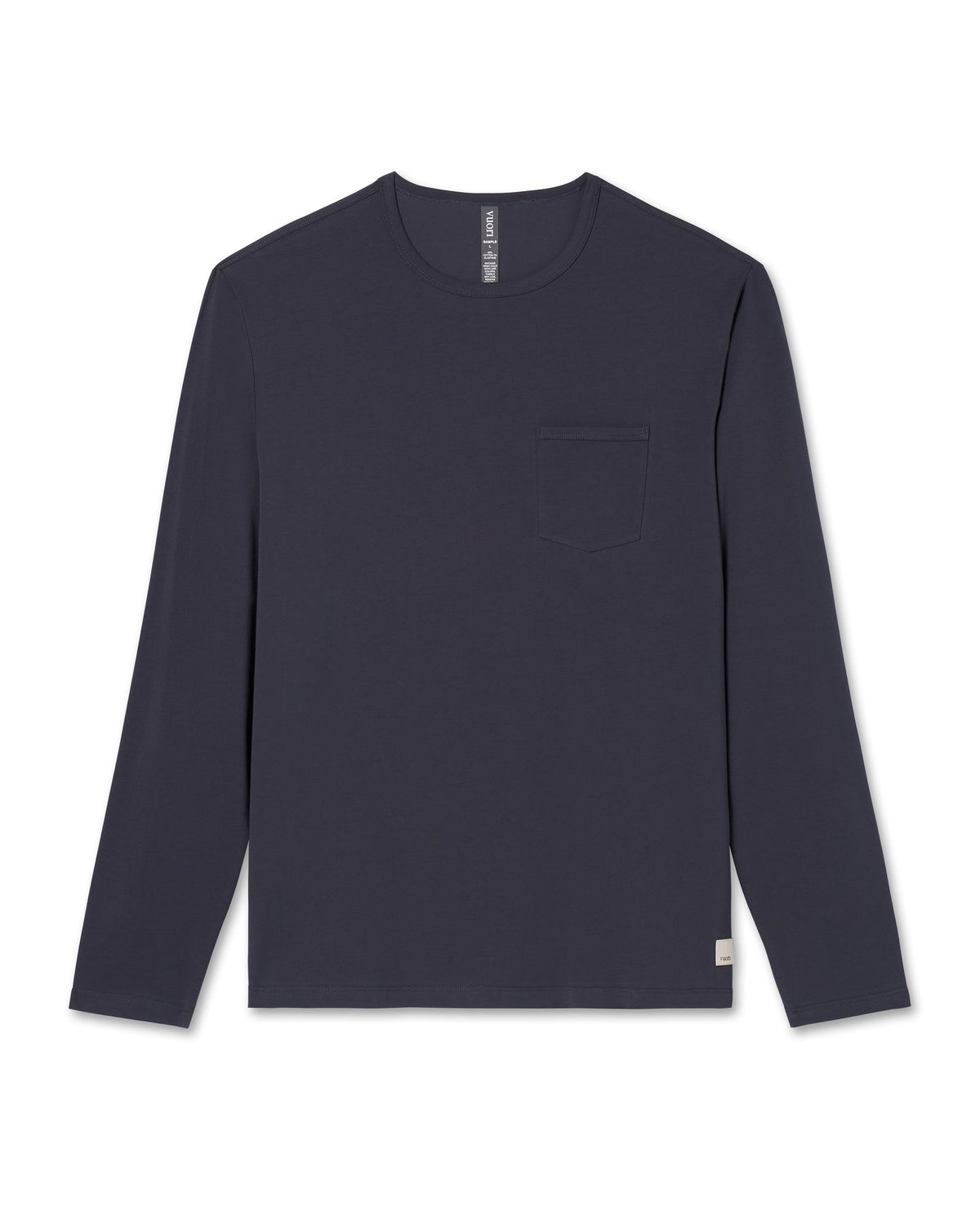 Long Sleeve Mens Feather Tee | Navy