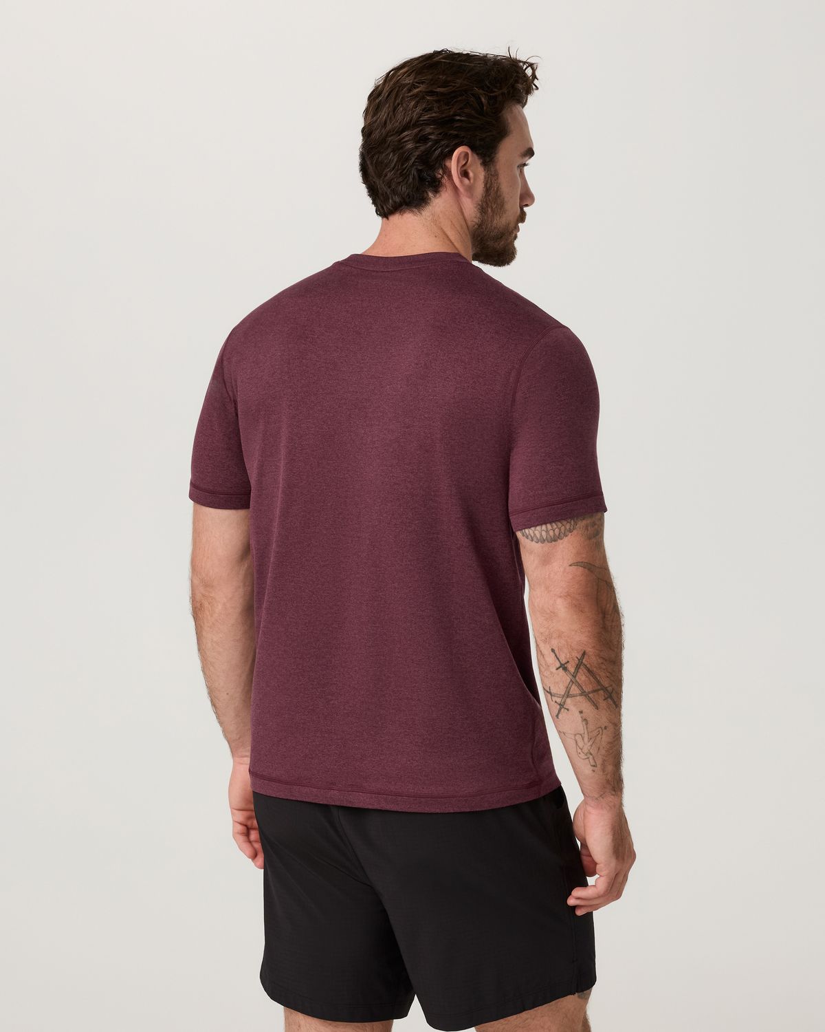 Short Sleeve Ponto Performance Tee | Fig Heather