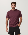 Short Sleeve Ponto Performance Tee | Fig Heather