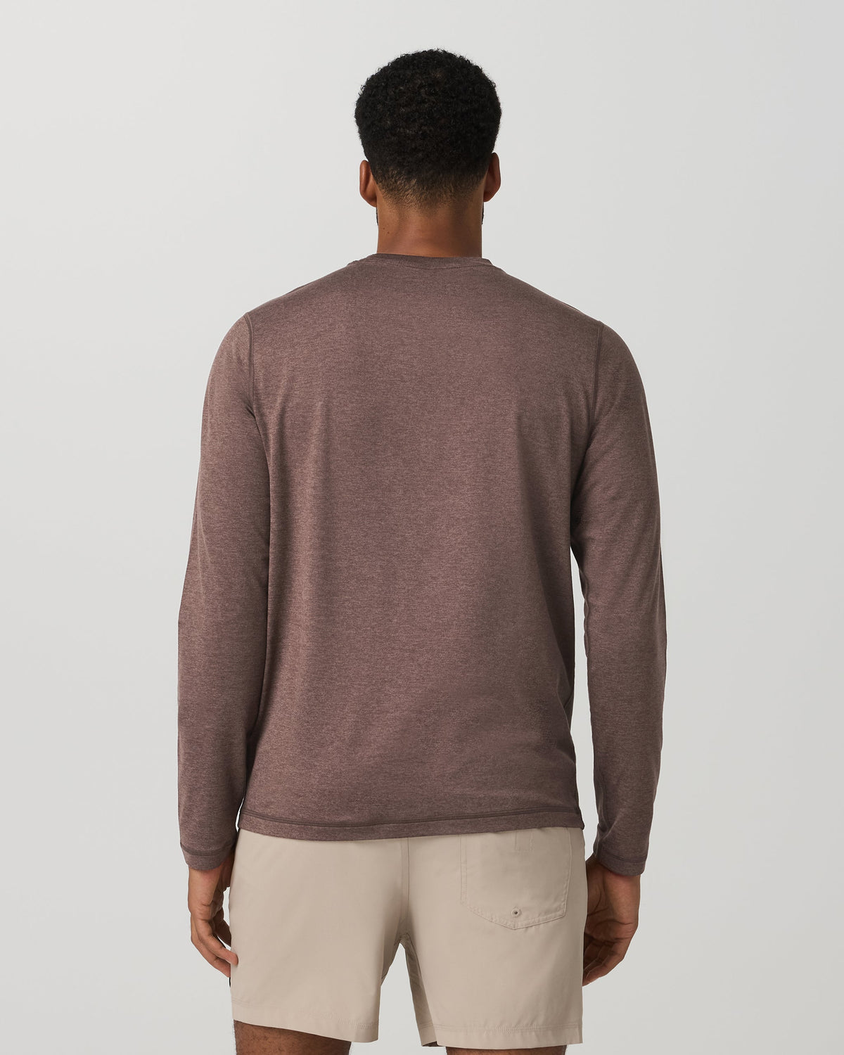 Long Sleeve Ponto Performance Tee | Elm Heather