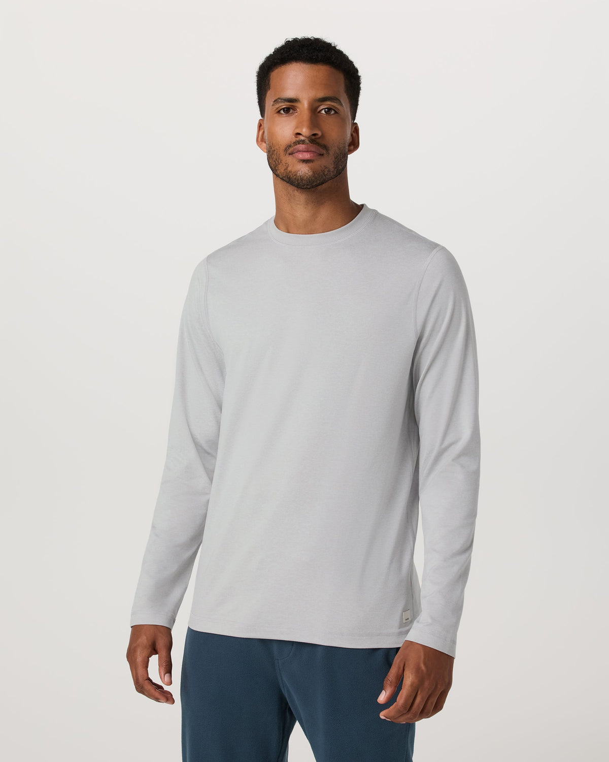 Long Sleeve Ponto Performance Tee | Frost Grey Heather