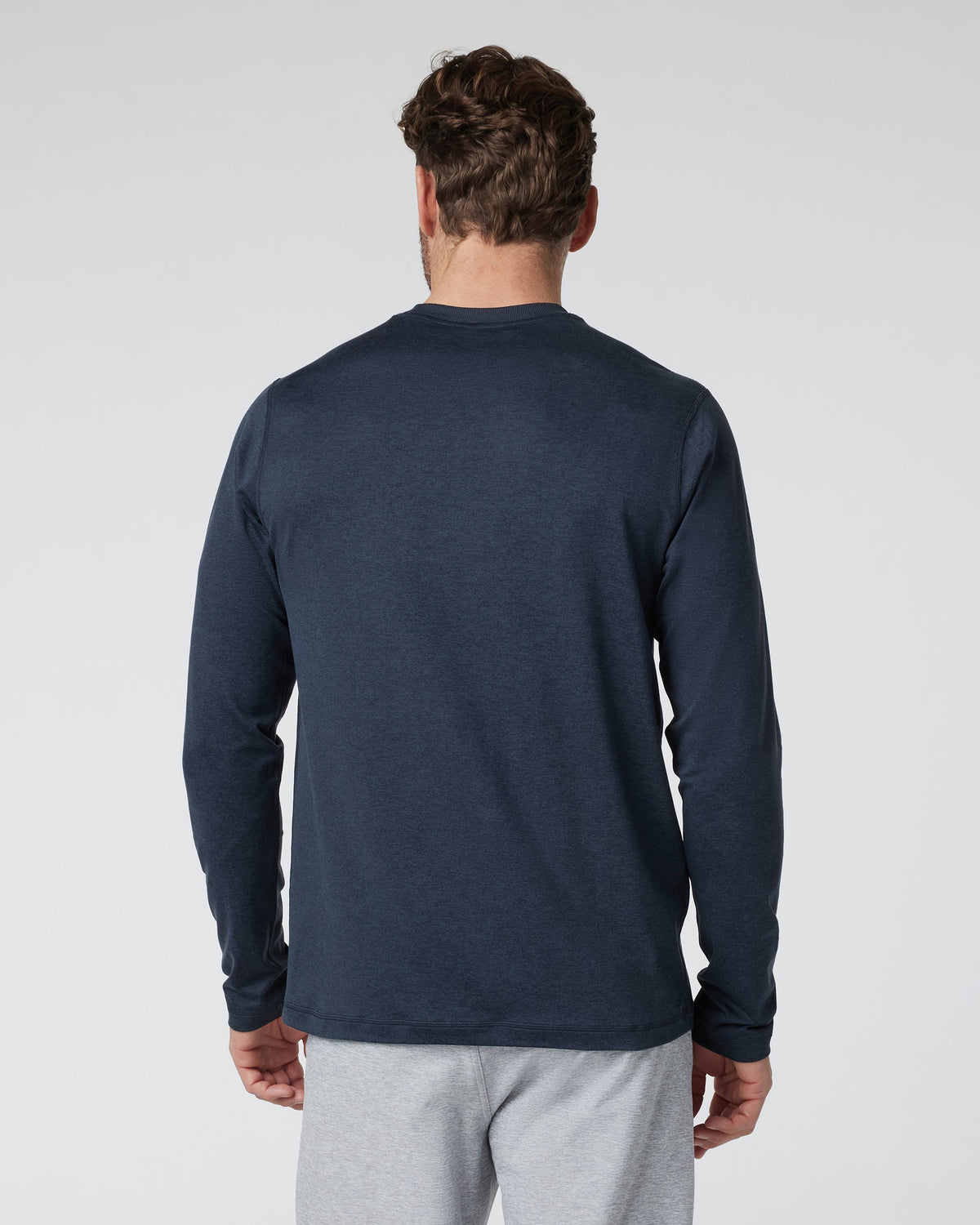 Long Sleeve Ponto Performance Tee | Midnight Heather
