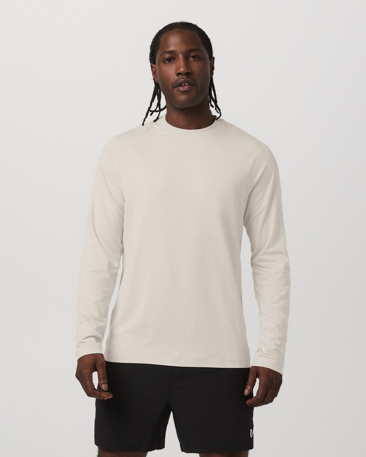 Long Sleeve Ponto Performance Tee | Oatmeal Heather