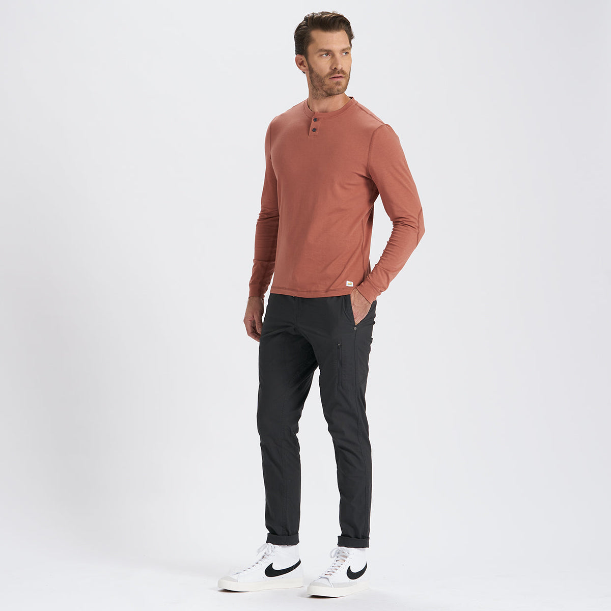 Long-Sleeve Ever Henley | Copper