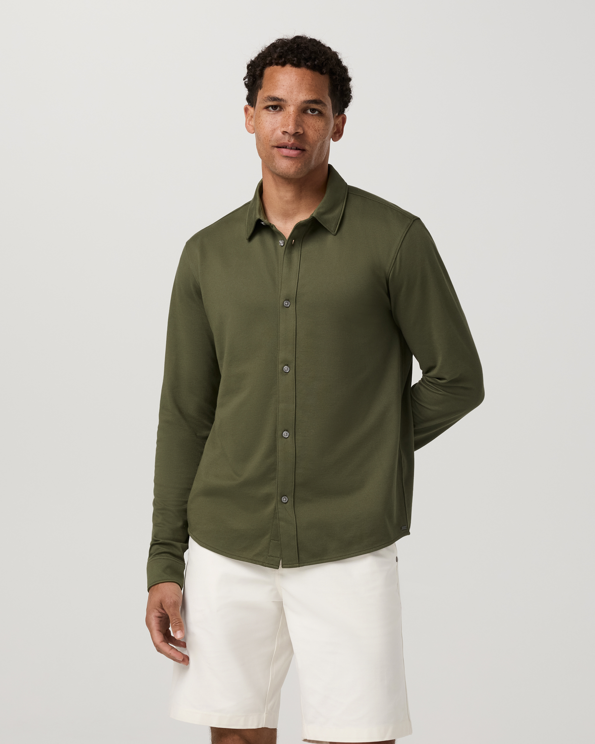 Long Sleeve Knit Oxford Button Down - Classic Fit | Herb