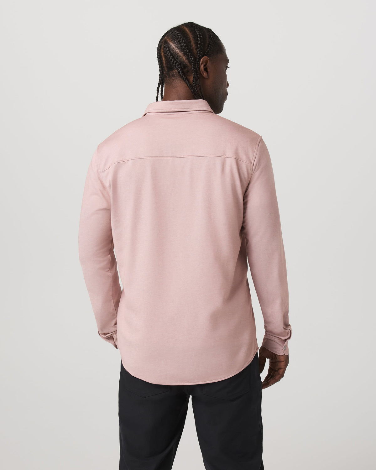 Long Sleeve Knit Oxford Button Down - Classic Fit | Mauve
