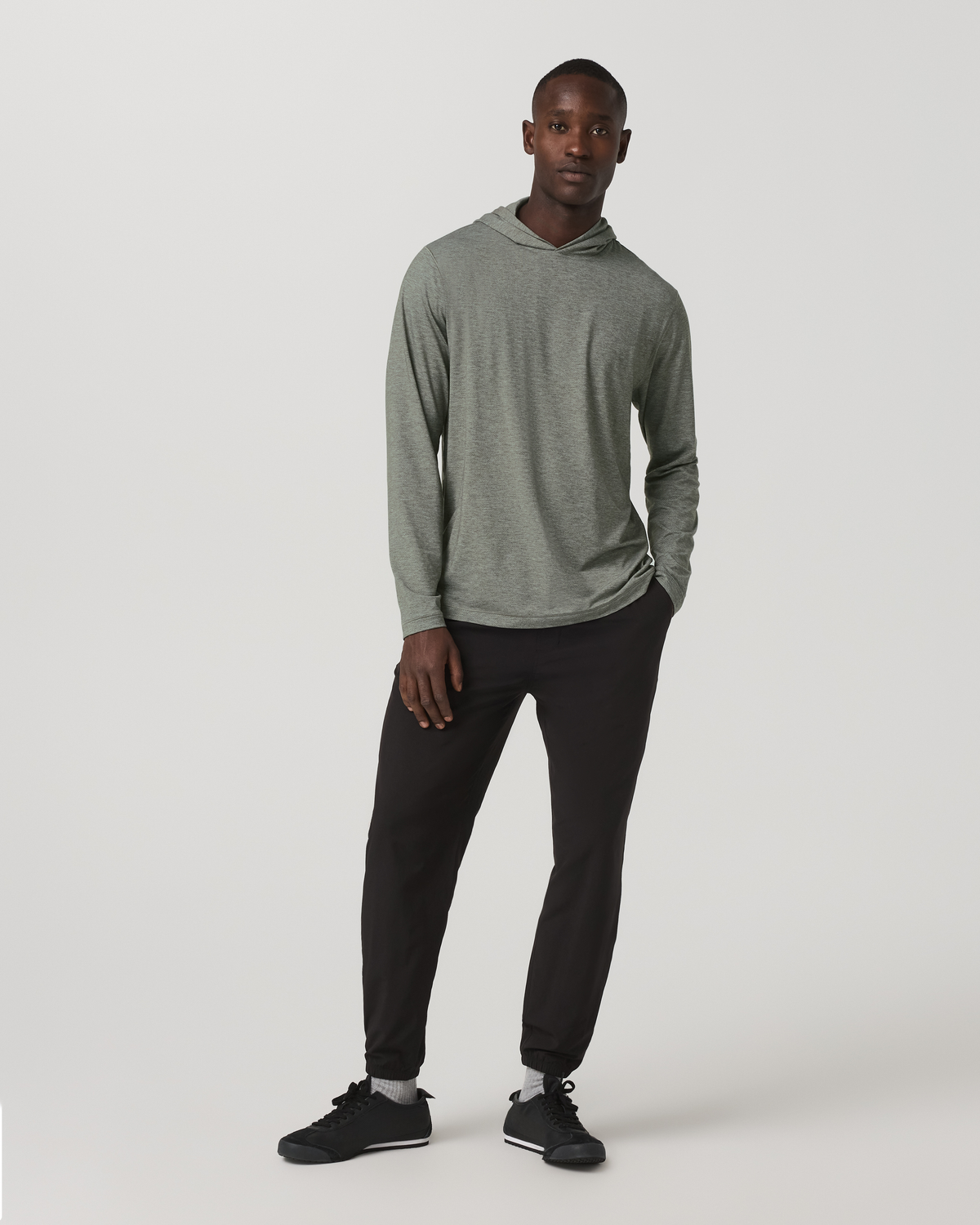 Long Sleeve Everyday Fitness Hoodie | River Rock Heather