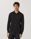 Long Sleeve Ponto Button Down Shirt | Black