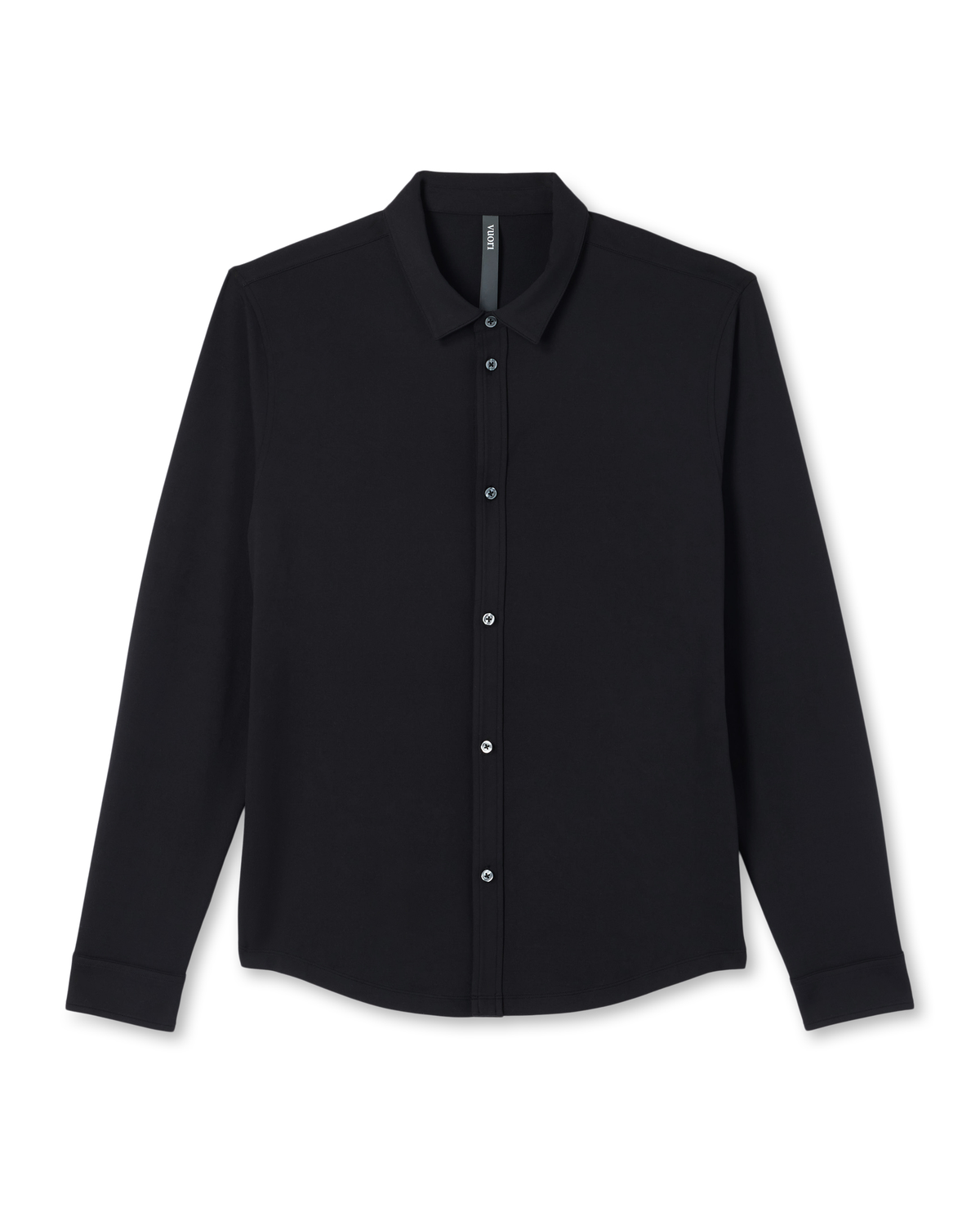 Long Sleeve Ponto Button Down Shirt | Black