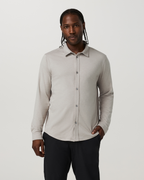 Long Sleeve Ponto Button Down | Dark Salt Heather