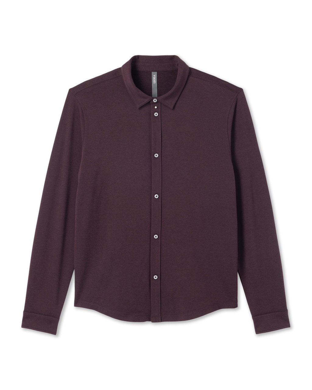Long Sleeve Ponto Button Down Shirt | Raisin Heather