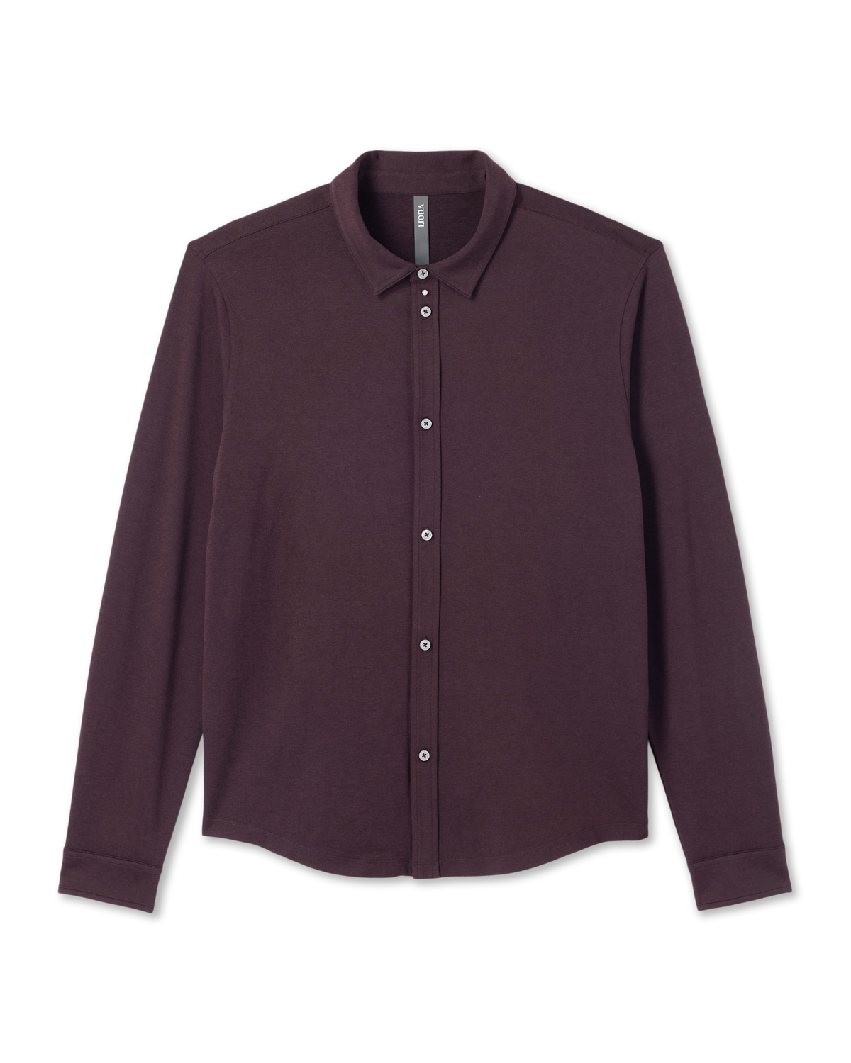 Long Sleeve Ponto Button Down Shirt | Raisin Heather