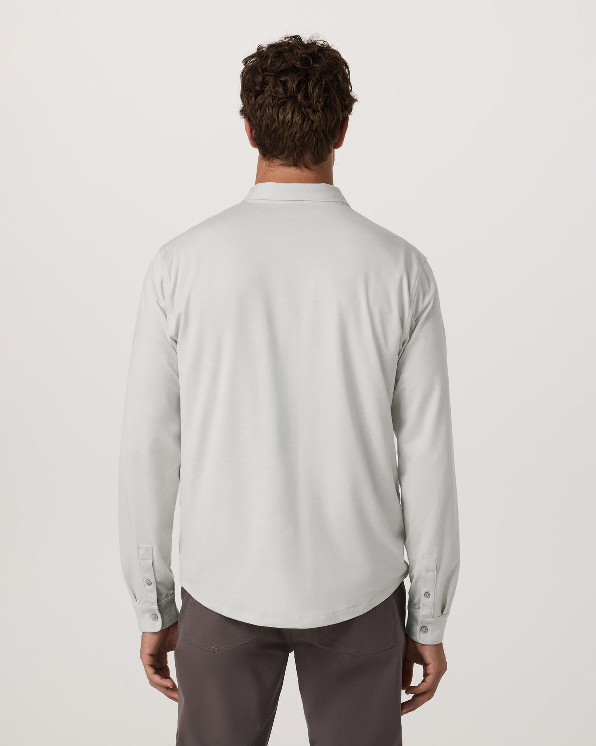 Long Sleeve Ponto Button Down Shirt | Salt Heather