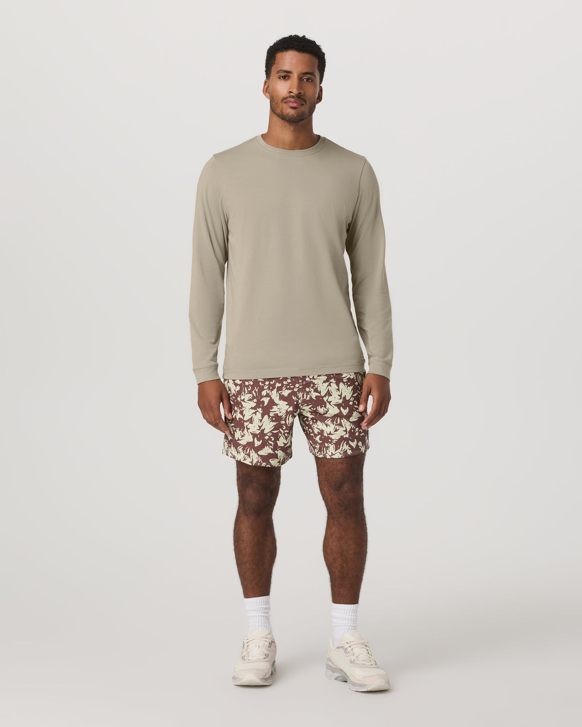 Long Sleeve Tuvalu Tee | Truffle
