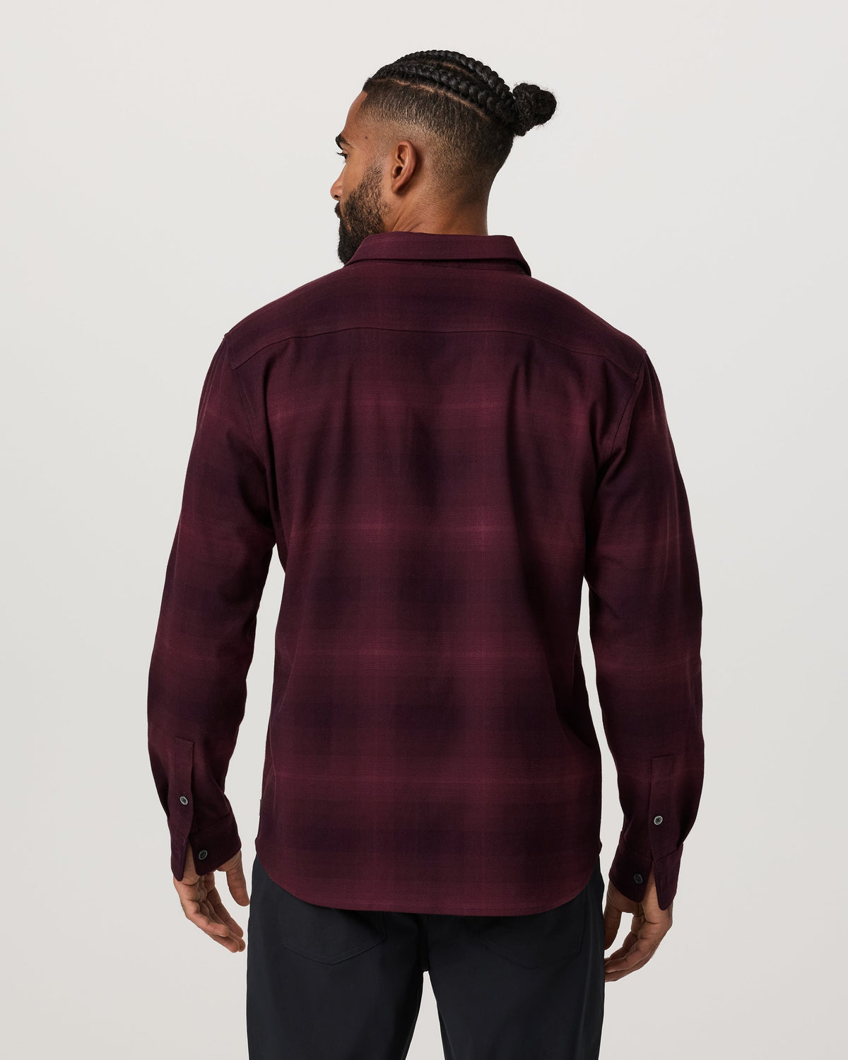Long Sleeve Flannel Button Down Shirt | Raisin