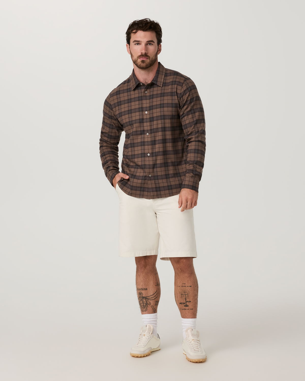 Long Sleeve Midweight Flannel Shirt | Elm
