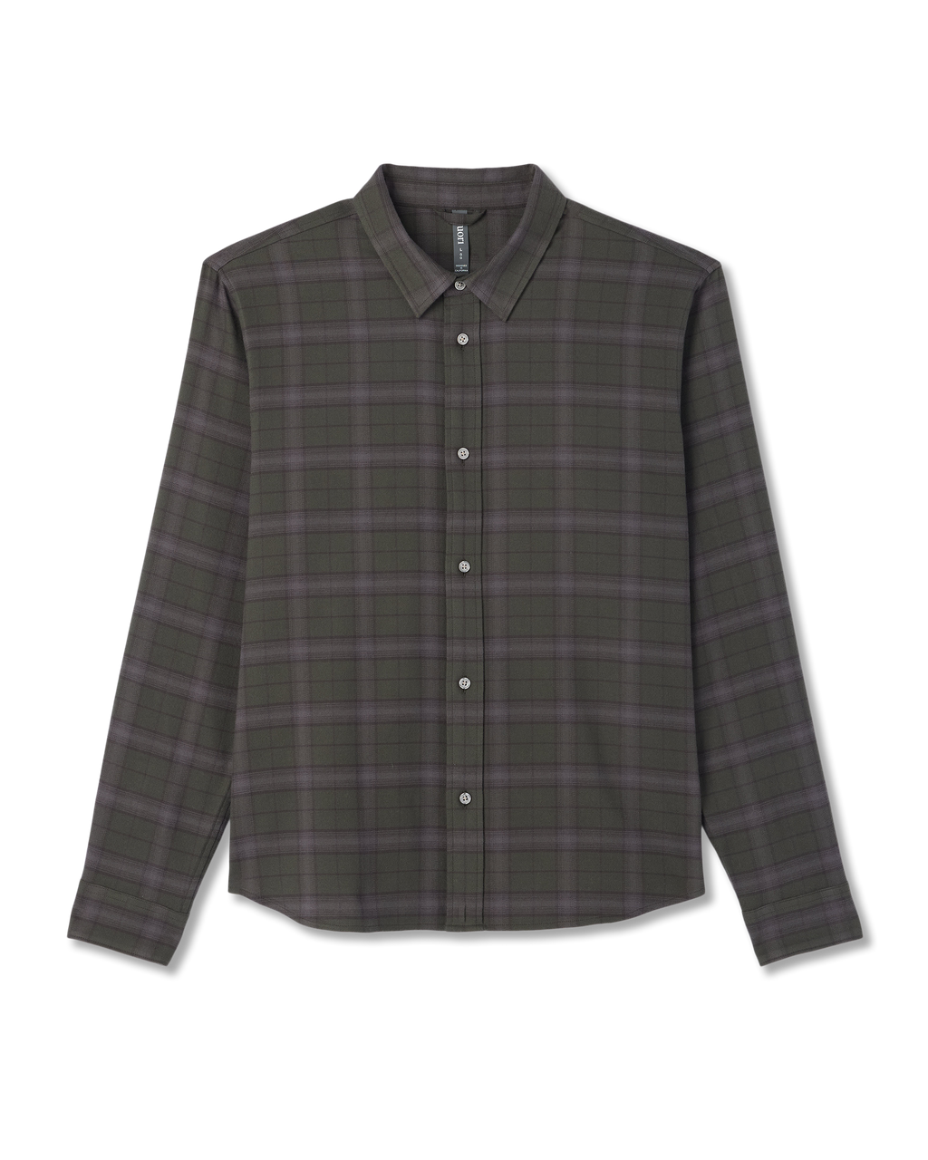 Long Sleeve Midweight Flannel Shirt | Hunter Green