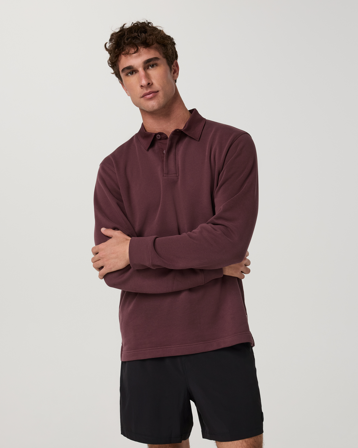 Long Sleeve Cypress Rugby | Boysenberry
