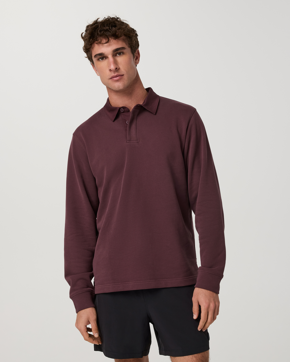 Long Sleeve Cypress Rugby | Boysenberry