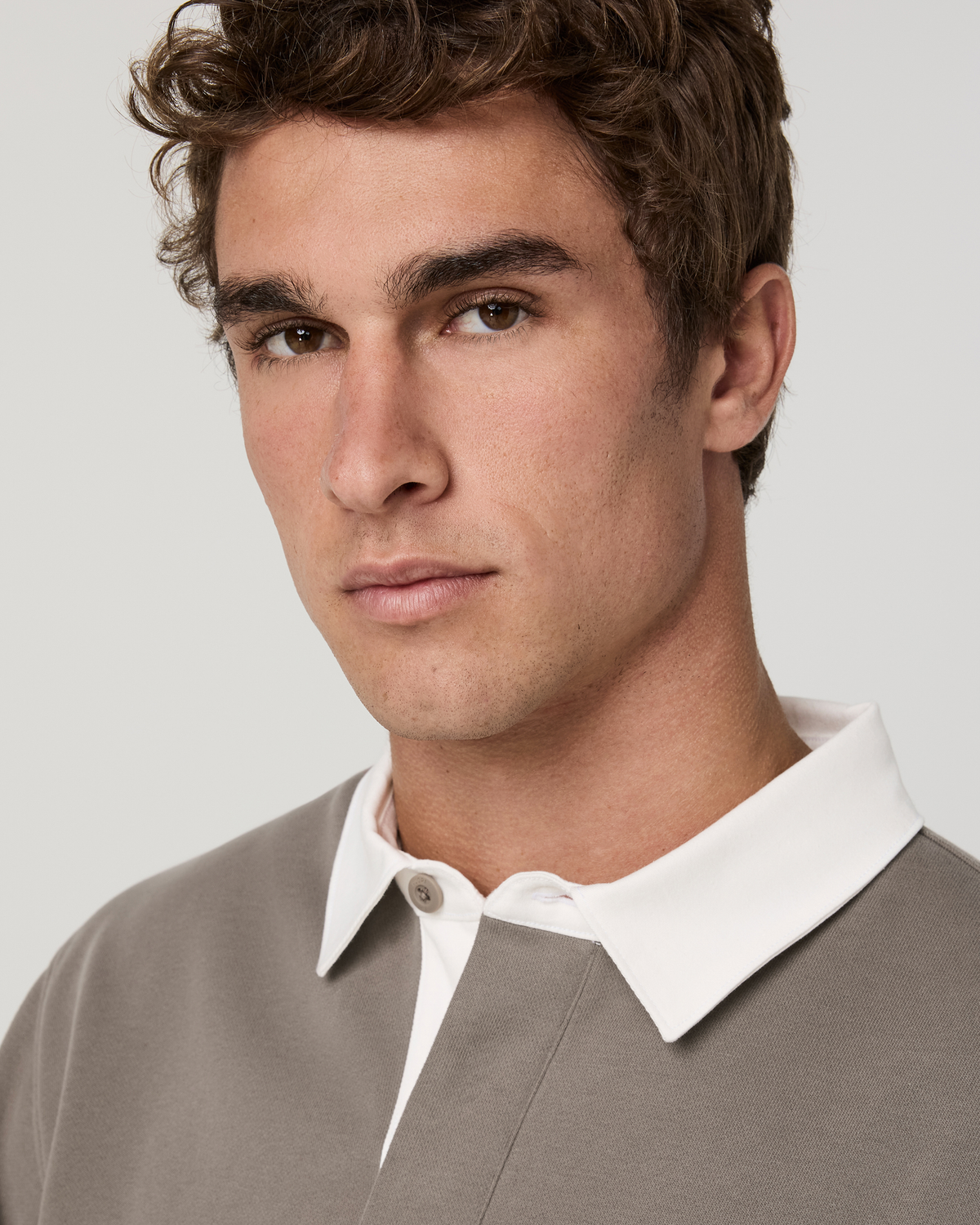 Long Sleeve Cypress Rugby | Smokey Taupe