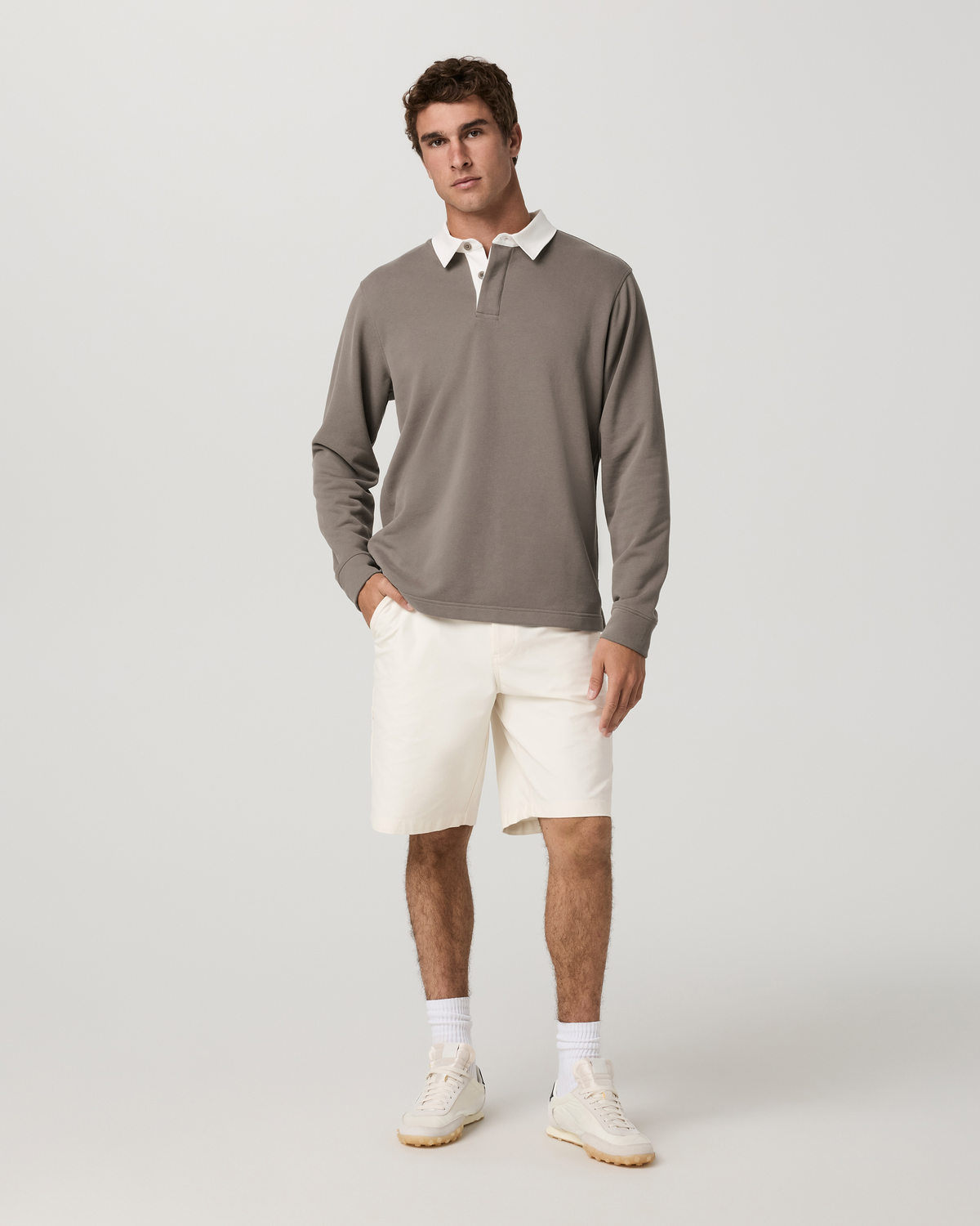 Long Sleeve Cypress Rugby | Smokey Taupe