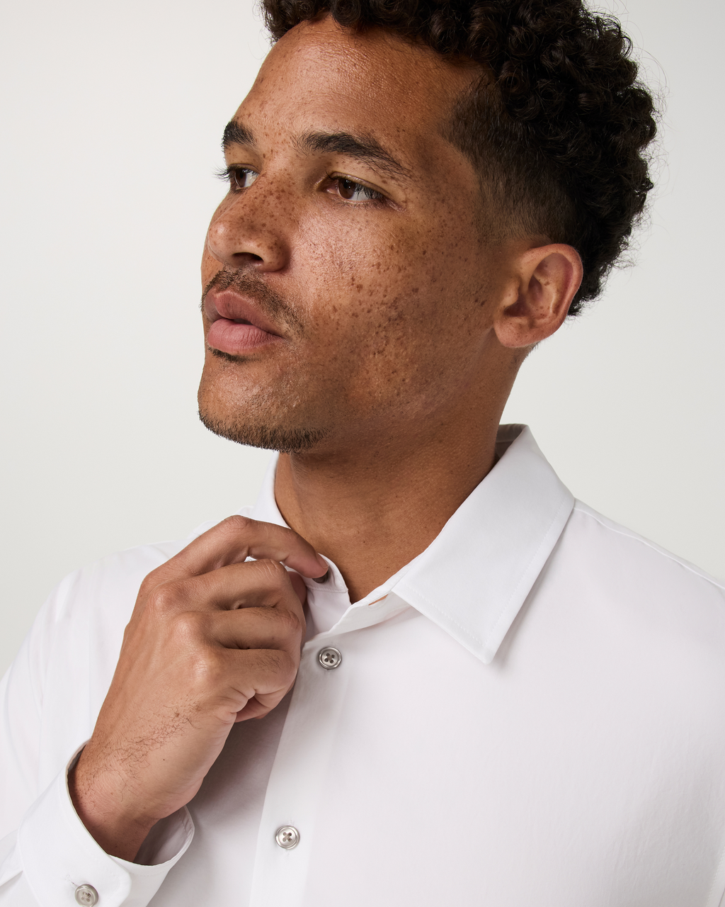 Long Sleeve Manhattan Button Down Shirt | White
