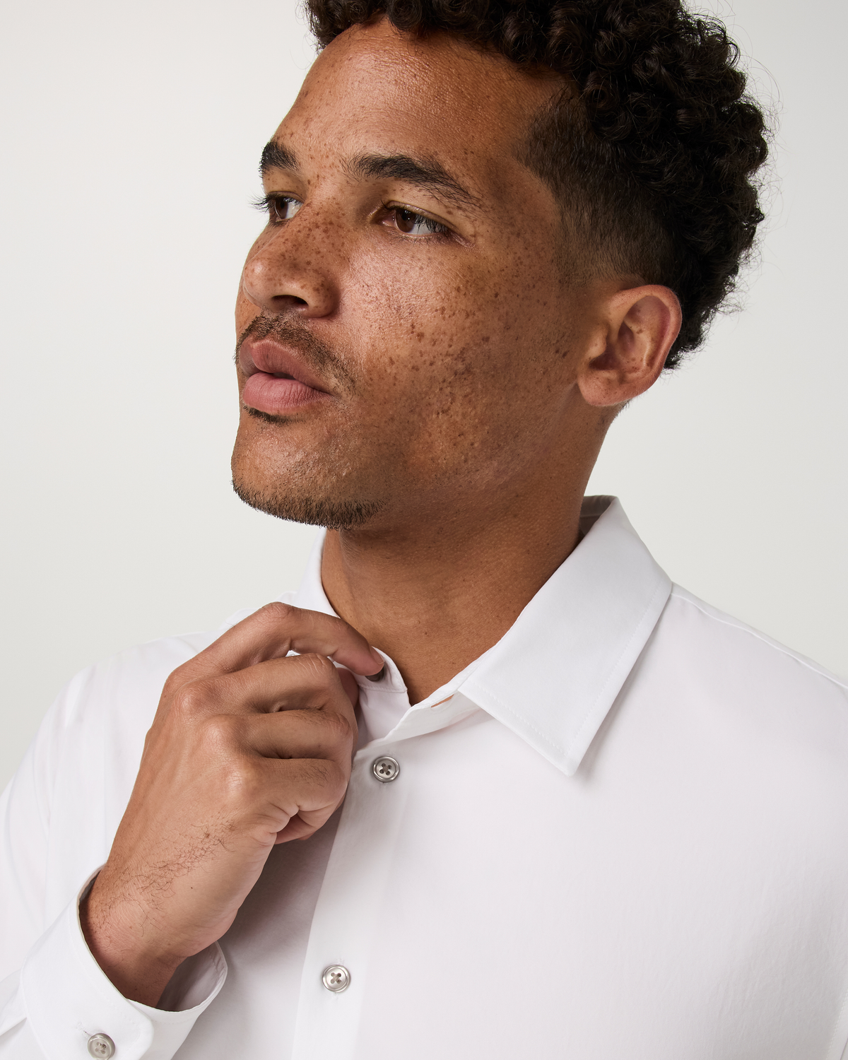 Long Sleeve Manhattan Button Down Shirt | White
