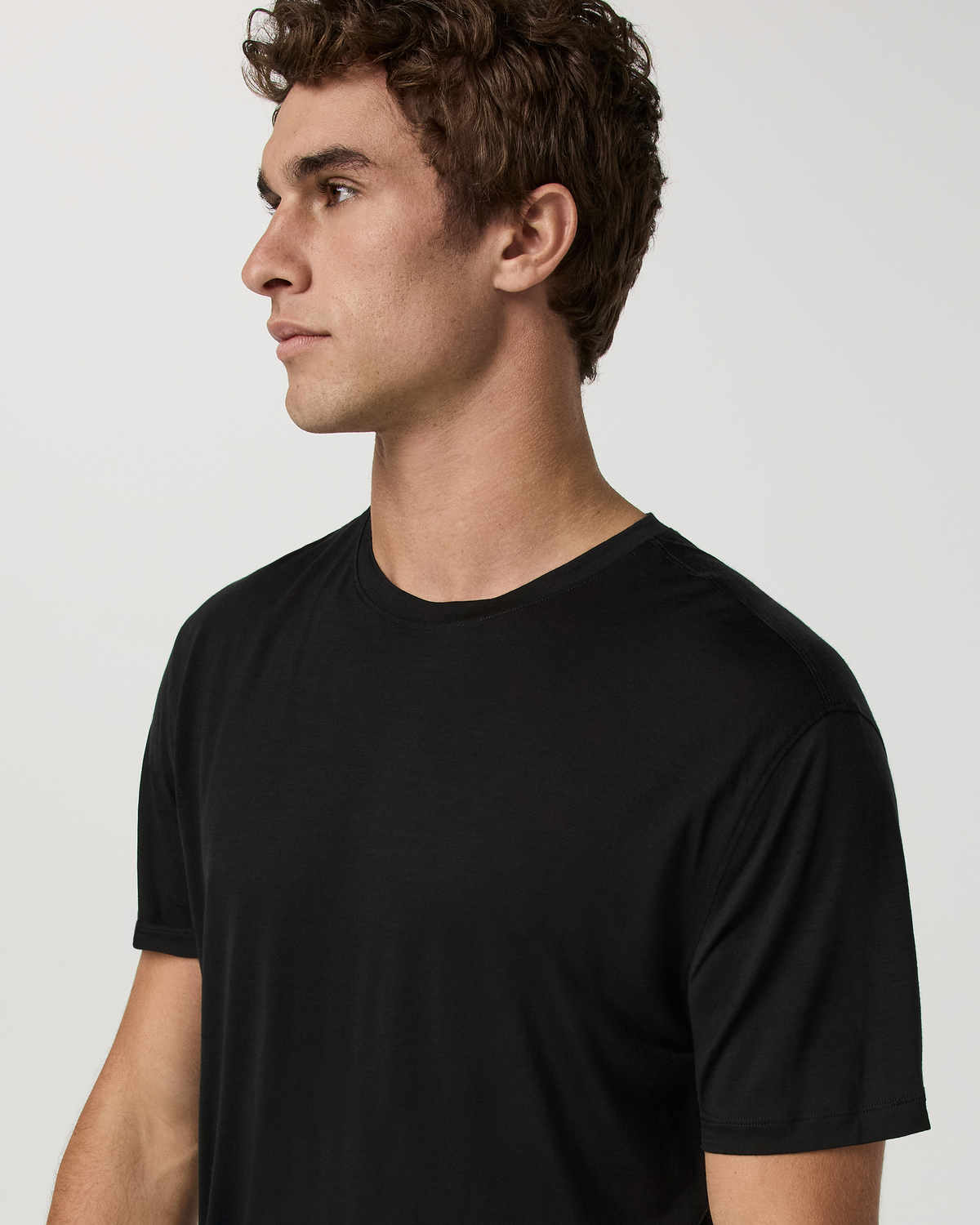 Short Sleeve Merino Wool Tee 2.0 | Black