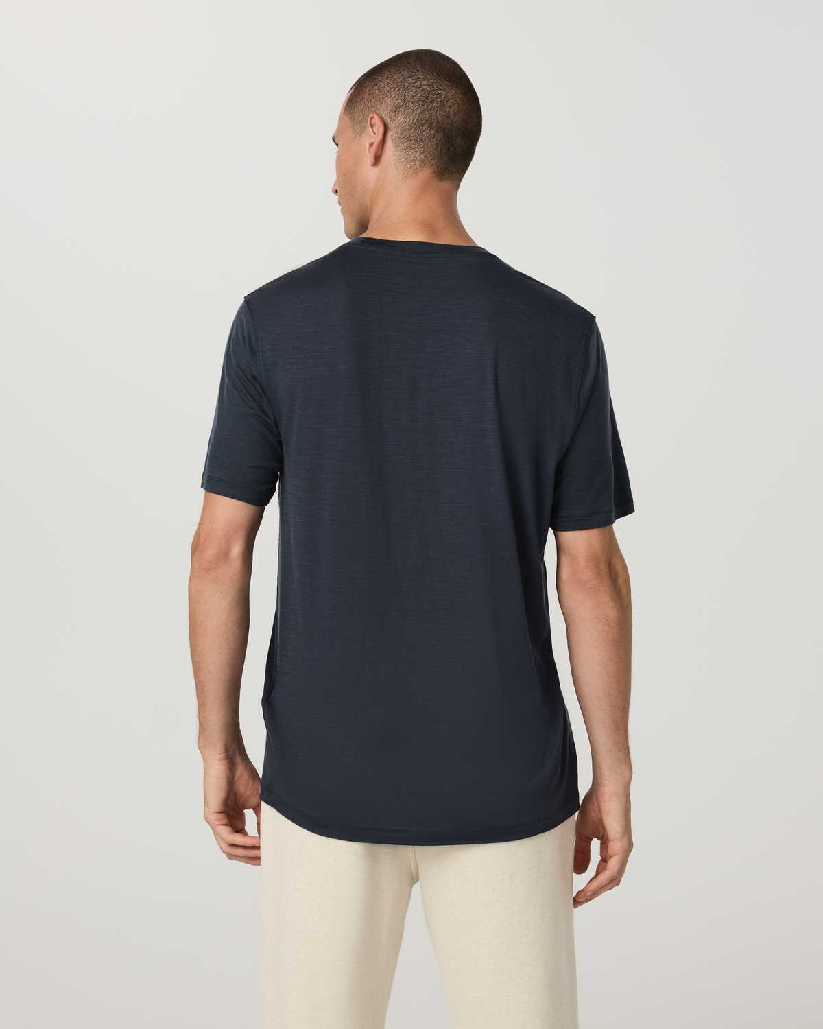 Short Sleeve Merino Wool Tee 2.0 | Navy