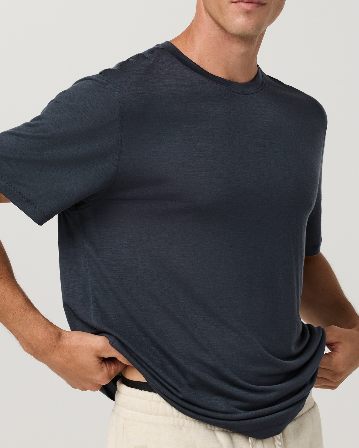 Short Sleeve Merino Wool Tee 2.0 | Navy