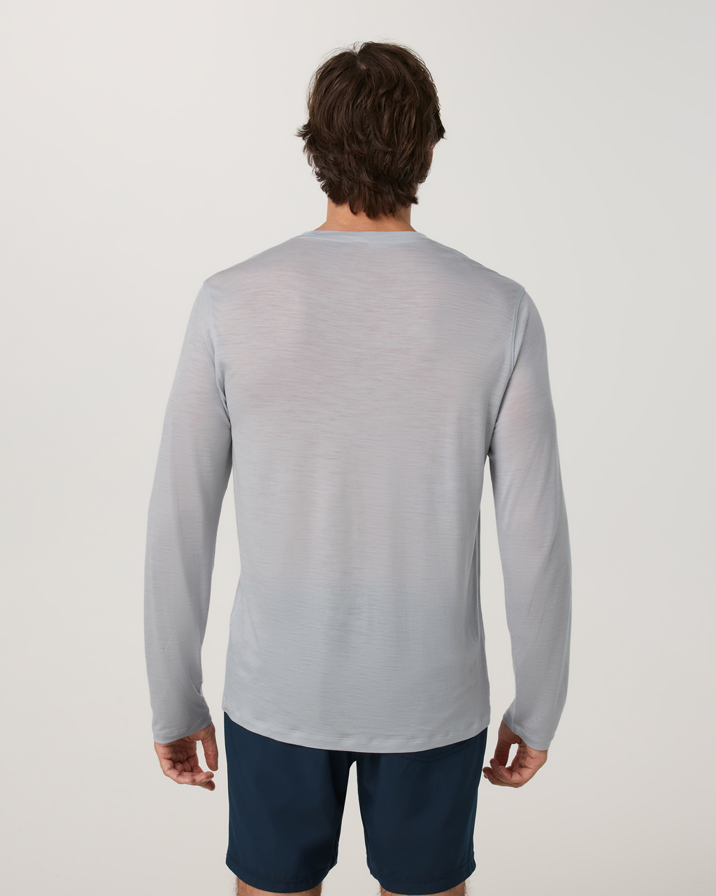 Long Sleeve Merino Wool Tee | Silverline