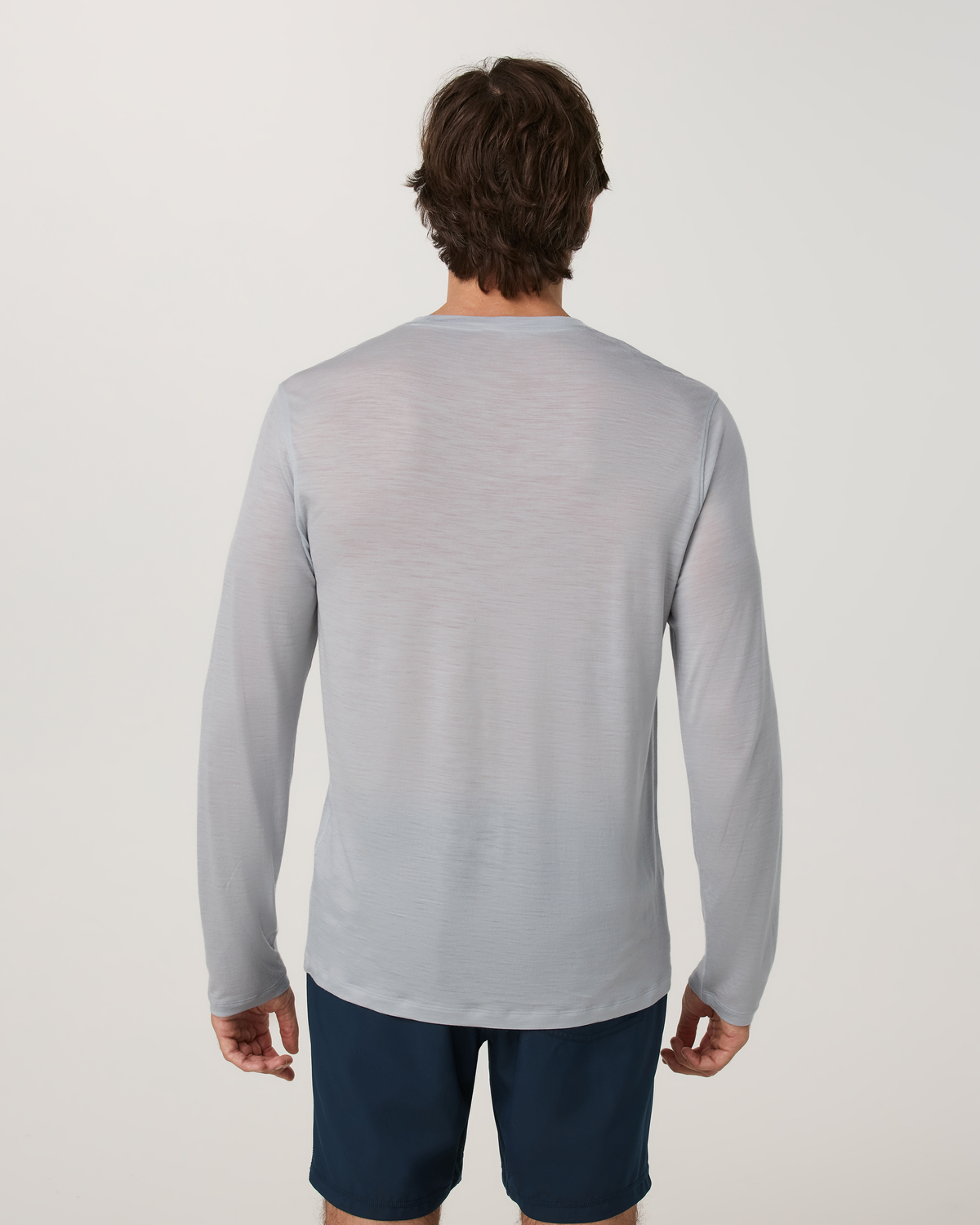 Long Sleeve Merino Wool Tee | Silverline