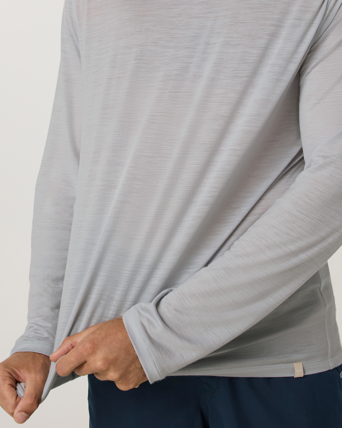 Long Sleeve Merino Wool Tee | Silverline