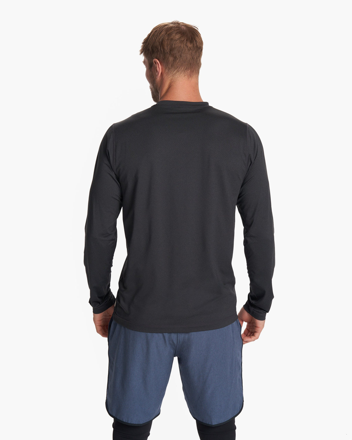 Long-Sleeve Tradewind Performance Tee | Black Heather
