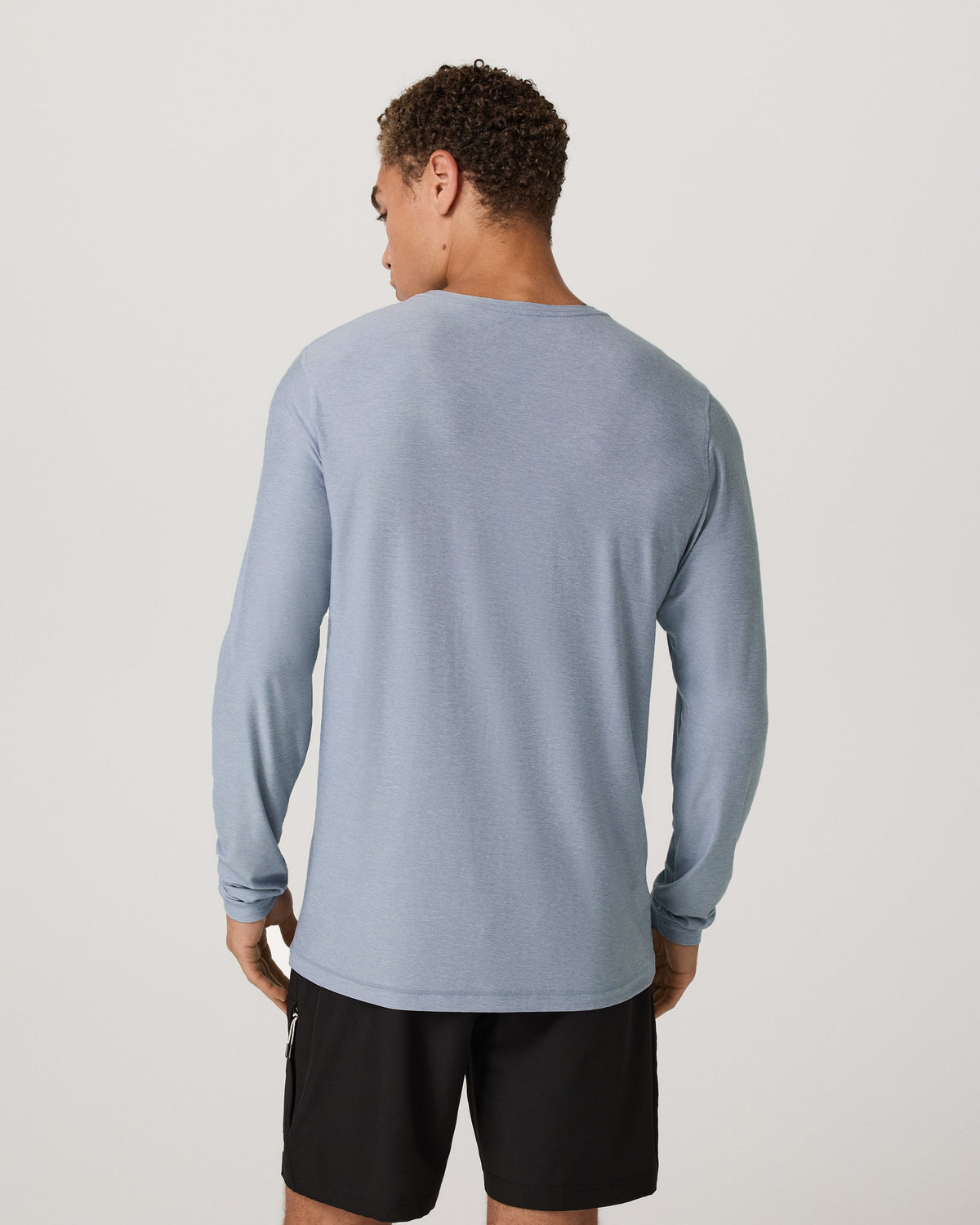 Long Sleeve Strato Tech Tee | Blue Dusk Heather