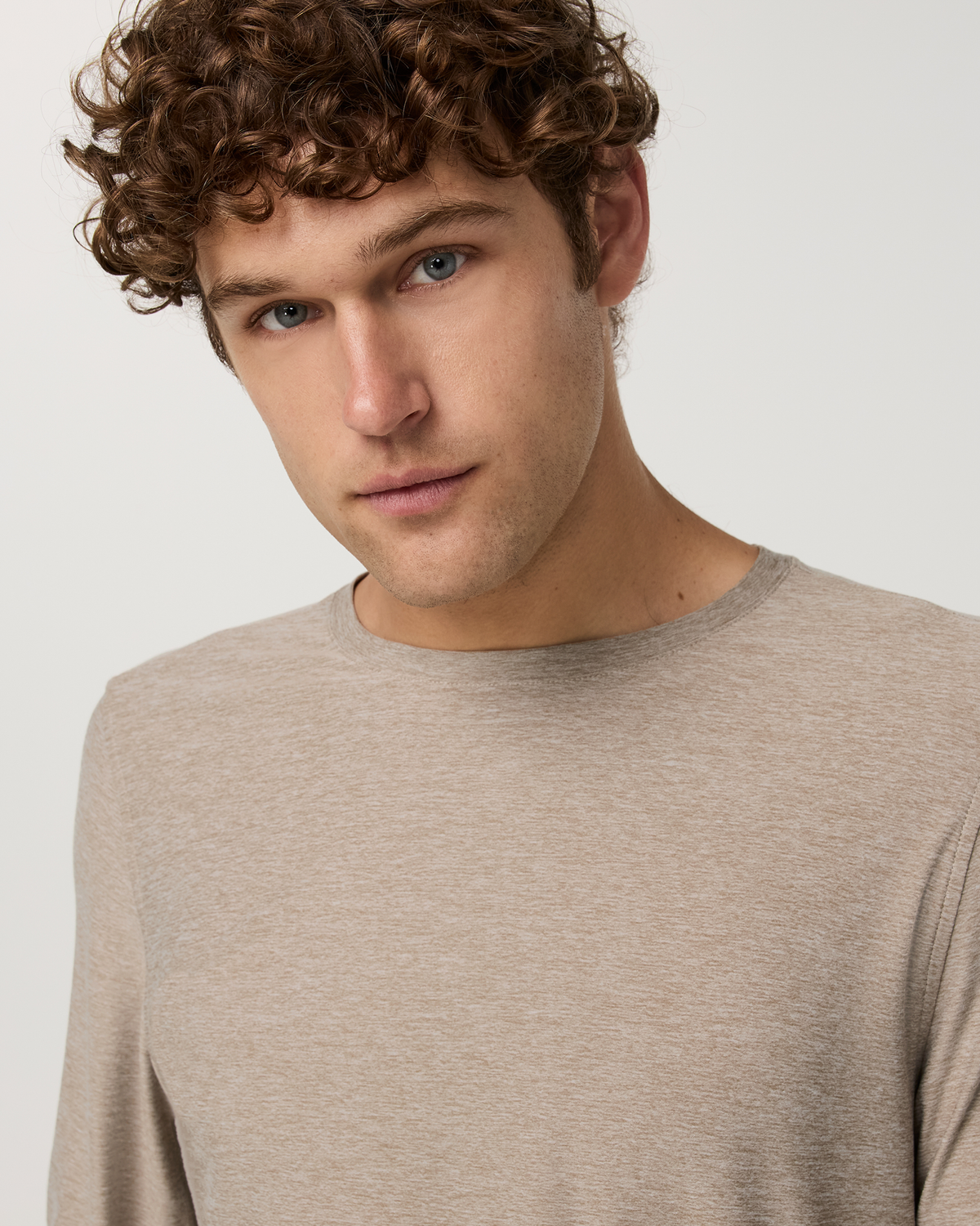 Long Sleeve Strato Tech Tee | Acorn Heather