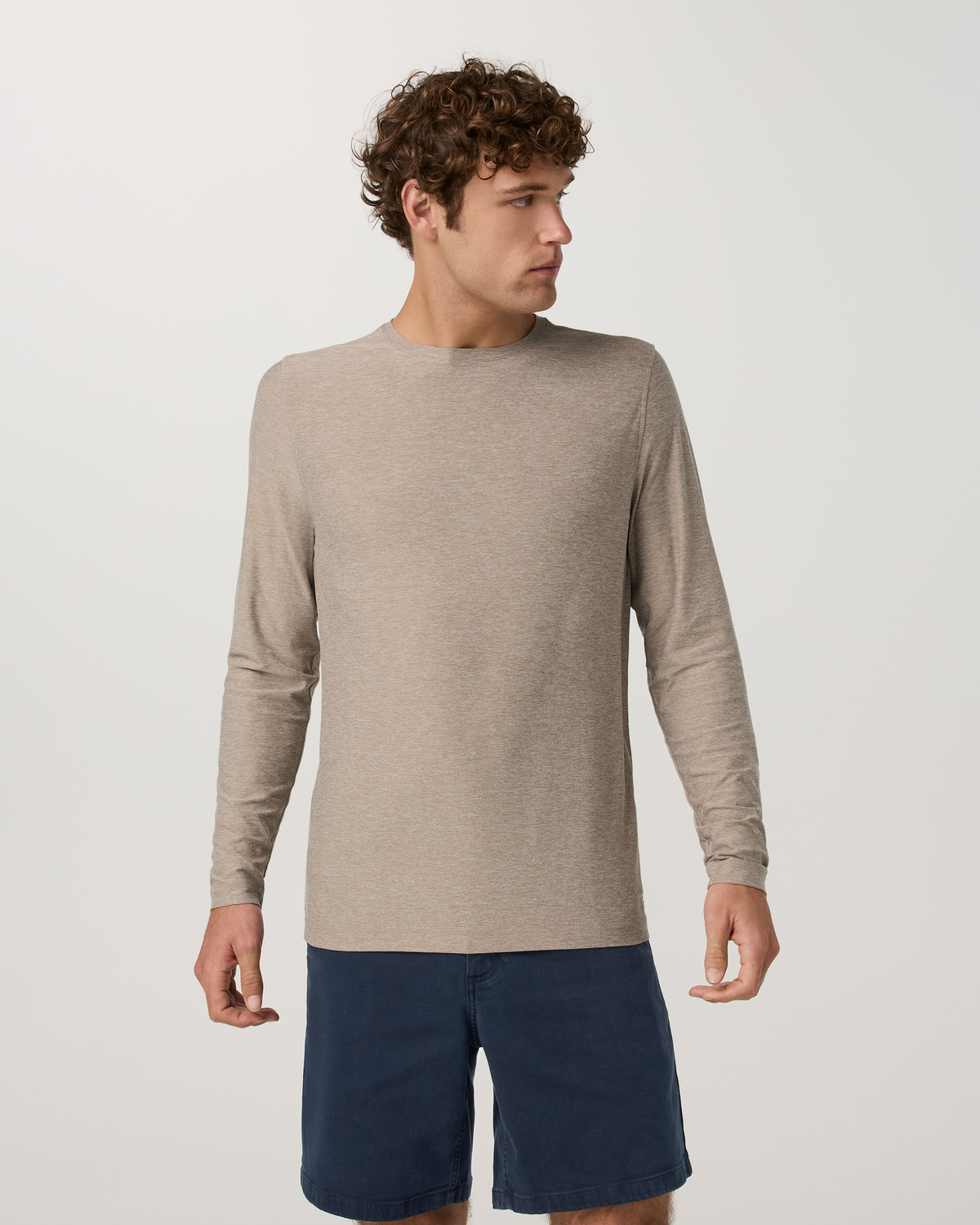 Long Sleeve Strato Tech Tee | Acorn Heather