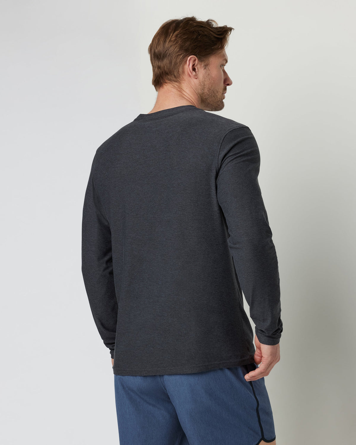 Long Sleeve Strato Tech Tee | Charcoal Heather