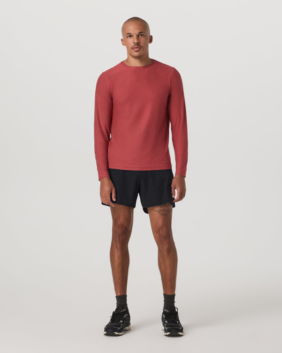 Long Sleeve Strato Tech Tee | Fire Heather