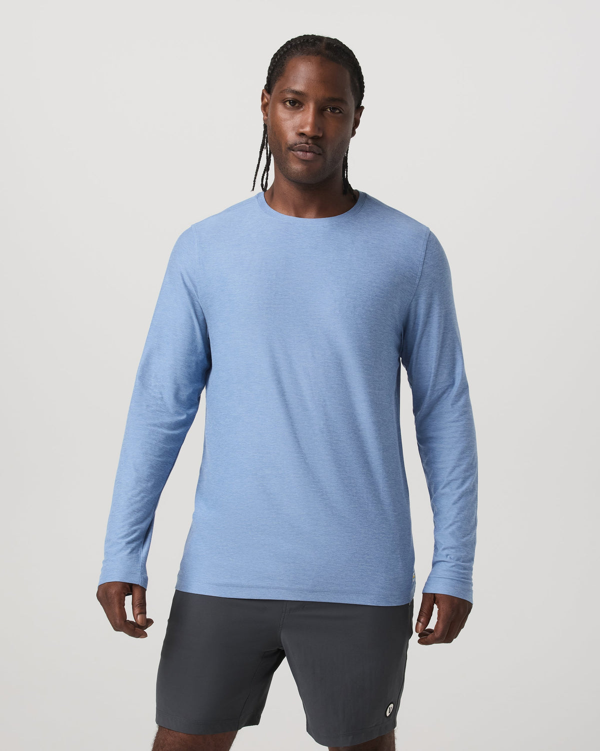Long Sleeve Strato Tech Tee | Isle Blue Heather